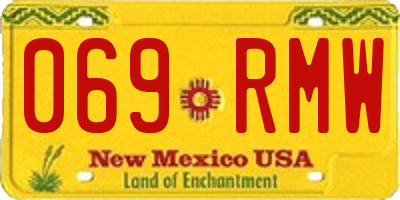 NM license plate 069RMW