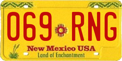 NM license plate 069RNG
