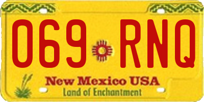 NM license plate 069RNQ