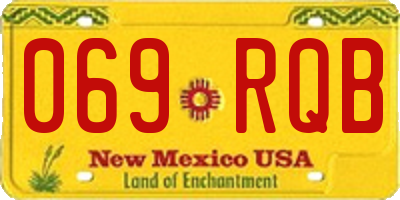 NM license plate 069RQB