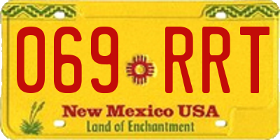 NM license plate 069RRT
