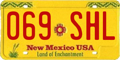 NM license plate 069SHL