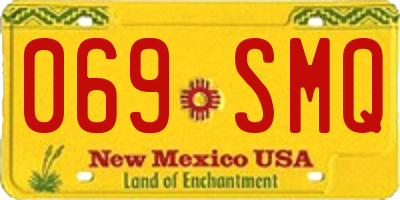 NM license plate 069SMQ