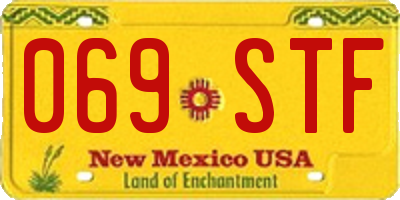 NM license plate 069STF