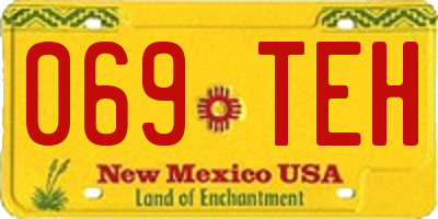 NM license plate 069TEH