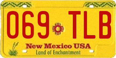NM license plate 069TLB