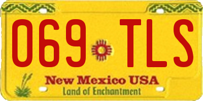 NM license plate 069TLS