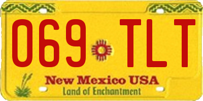 NM license plate 069TLT