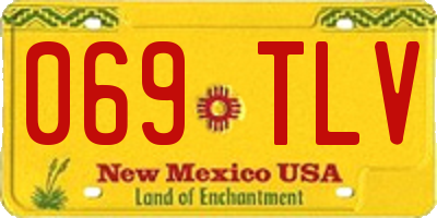 NM license plate 069TLV
