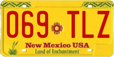 NM license plate 069TLZ