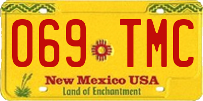 NM license plate 069TMC