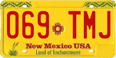 NM license plate 069TMJ