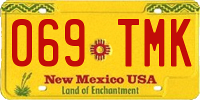 NM license plate 069TMK