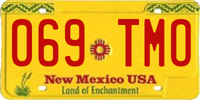 NM license plate 069TMO