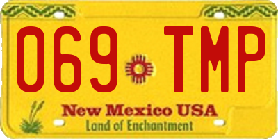 NM license plate 069TMP