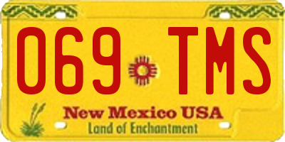 NM license plate 069TMS