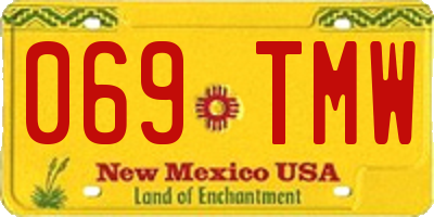 NM license plate 069TMW