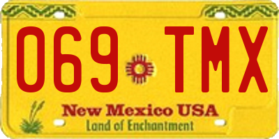 NM license plate 069TMX