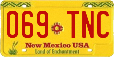 NM license plate 069TNC