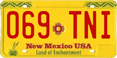NM license plate 069TNI