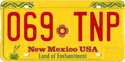 NM license plate 069TNP