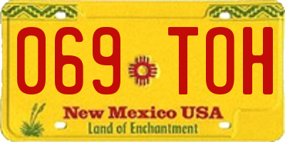 NM license plate 069TOH
