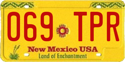 NM license plate 069TPR