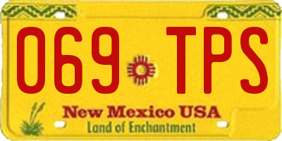 NM license plate 069TPS