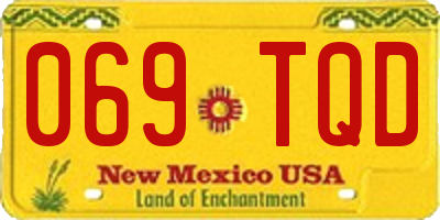 NM license plate 069TQD