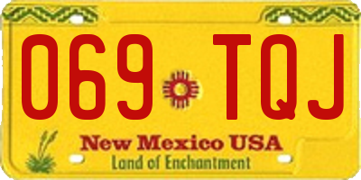 NM license plate 069TQJ