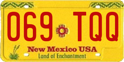 NM license plate 069TQQ