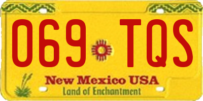 NM license plate 069TQS