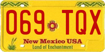 NM license plate 069TQX