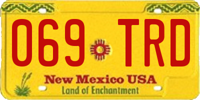 NM license plate 069TRD