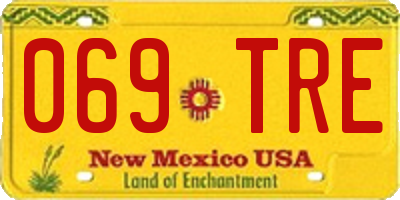 NM license plate 069TRE