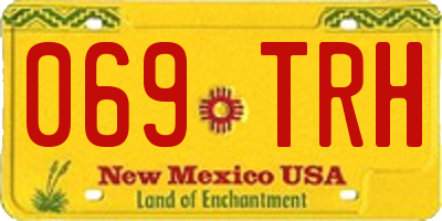 NM license plate 069TRH