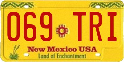 NM license plate 069TRI
