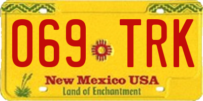 NM license plate 069TRK