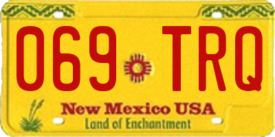 NM license plate 069TRQ