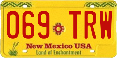 NM license plate 069TRW