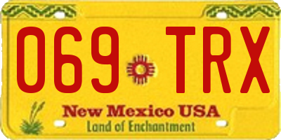 NM license plate 069TRX