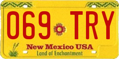 NM license plate 069TRY