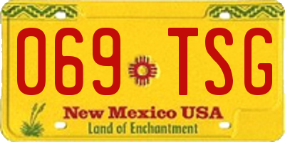 NM license plate 069TSG