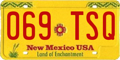 NM license plate 069TSQ