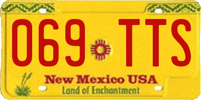 NM license plate 069TTS