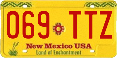 NM license plate 069TTZ