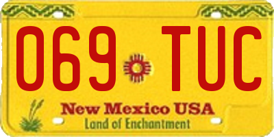 NM license plate 069TUC