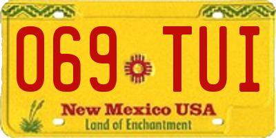 NM license plate 069TUI