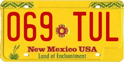 NM license plate 069TUL