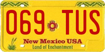NM license plate 069TUS